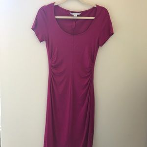 DVF Petite Magenta Dress